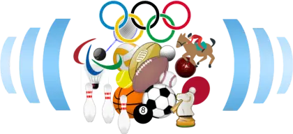 Sports Icons with Olympic Rings