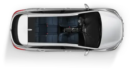 Top View of Car Interior Design