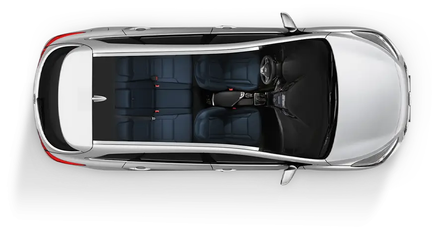 Top View of Car Interior Design