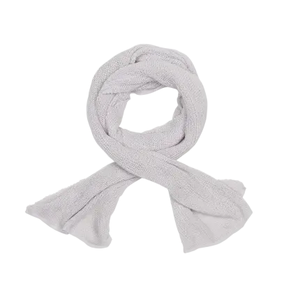 White Knitted Scarf