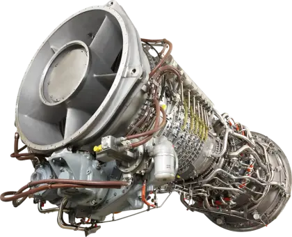 Detailed Jet Engine with Mechanical Components
