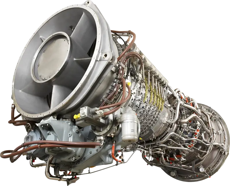 Detailed Jet Engine with Mechanical Components