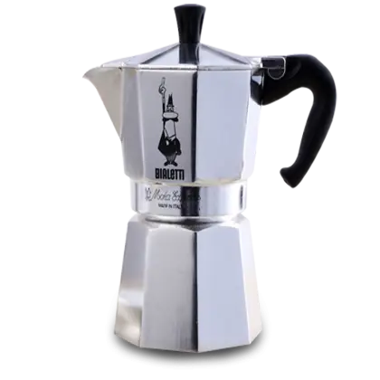 Silver Bialetti Coffee Maker