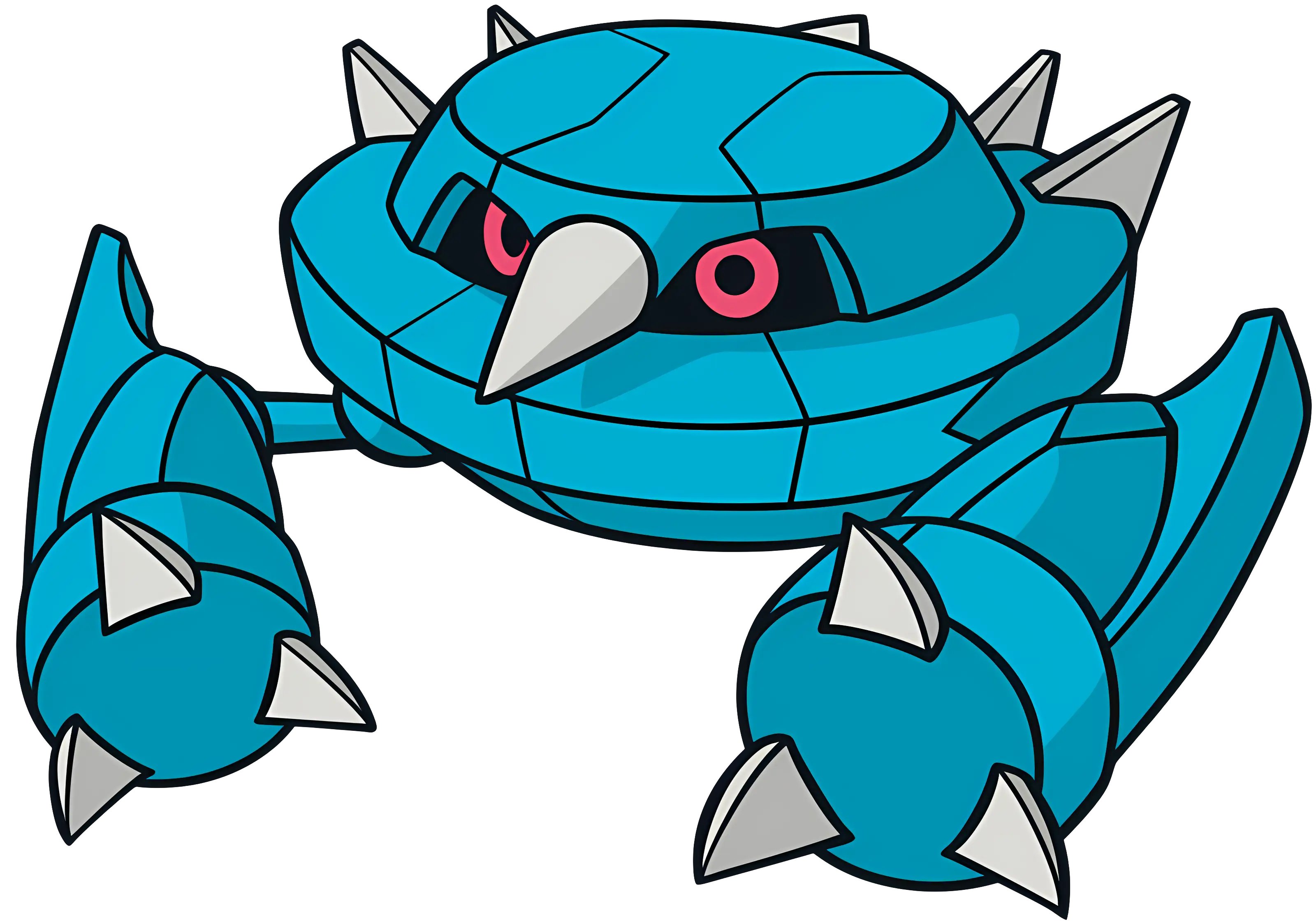 Futuristic Metal Robot with Spikes