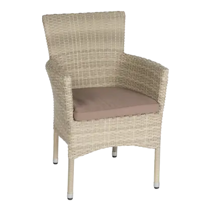 Beige Wicker Chair for Comfortable Seating