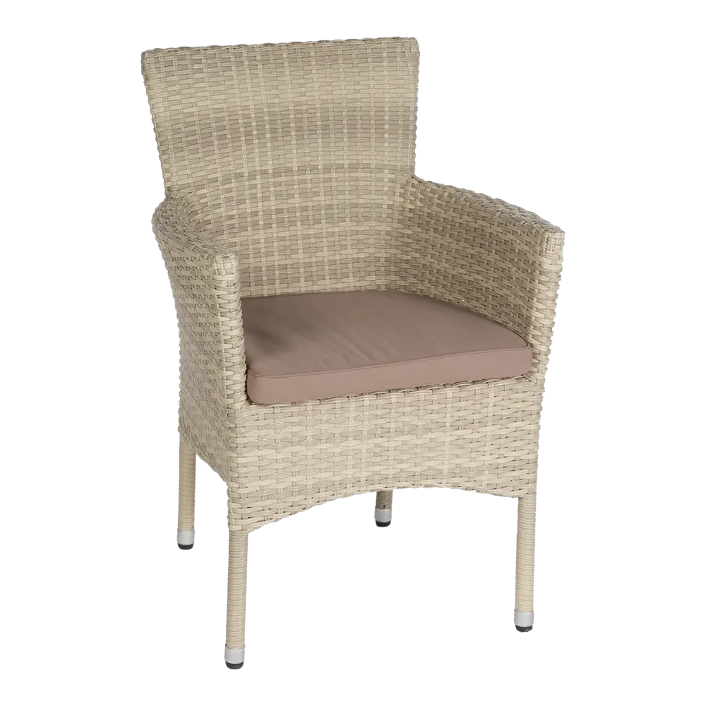 Beige Wicker Chair for Comfortable Seating