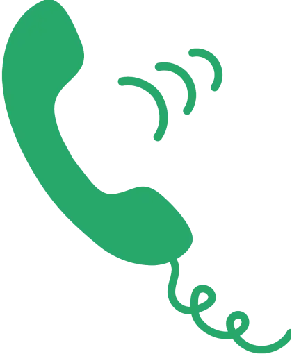 Green Phone Symbol for Communication