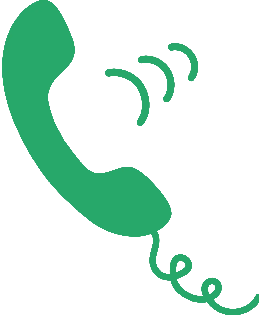 Green Phone Symbol for Communication