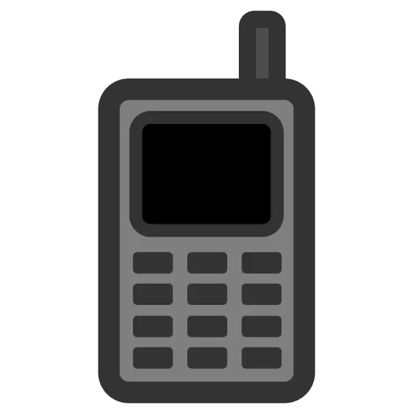 Black Mobile Phone Icon