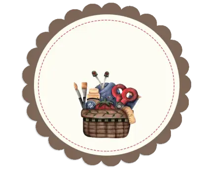 Craft Basket with Supplies