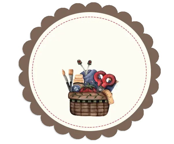 Craft Basket with Supplies