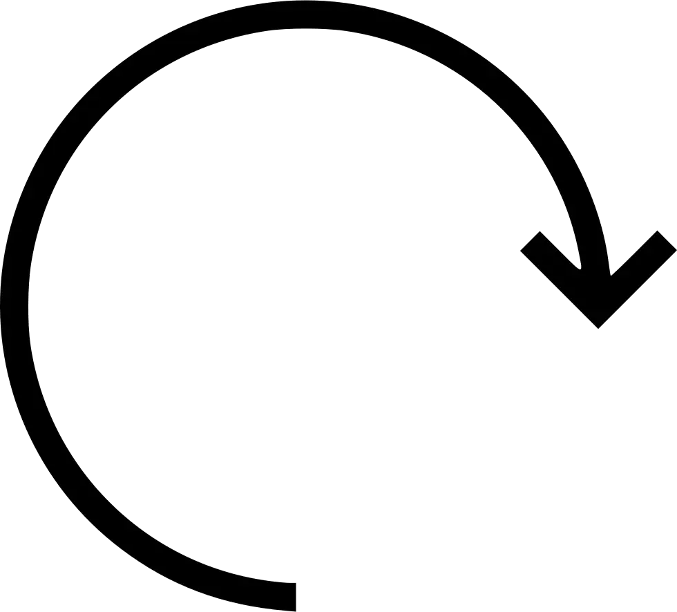 Curved Arrow Pointing Down Right