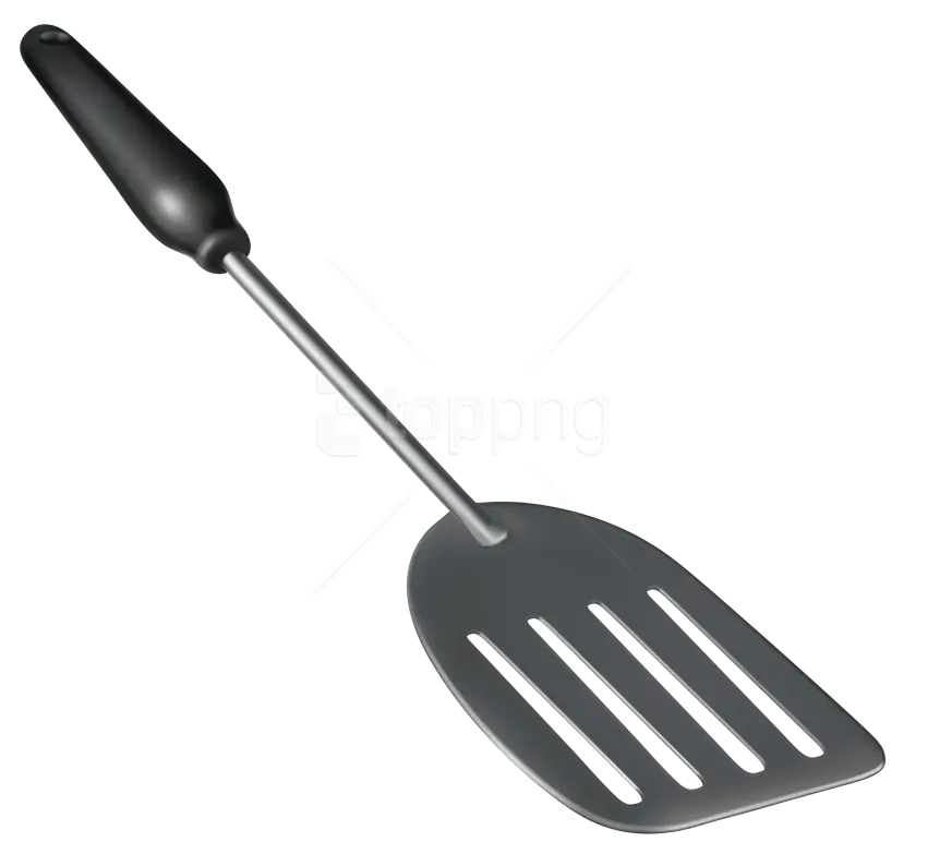 Black Handle Kitchen Spatula