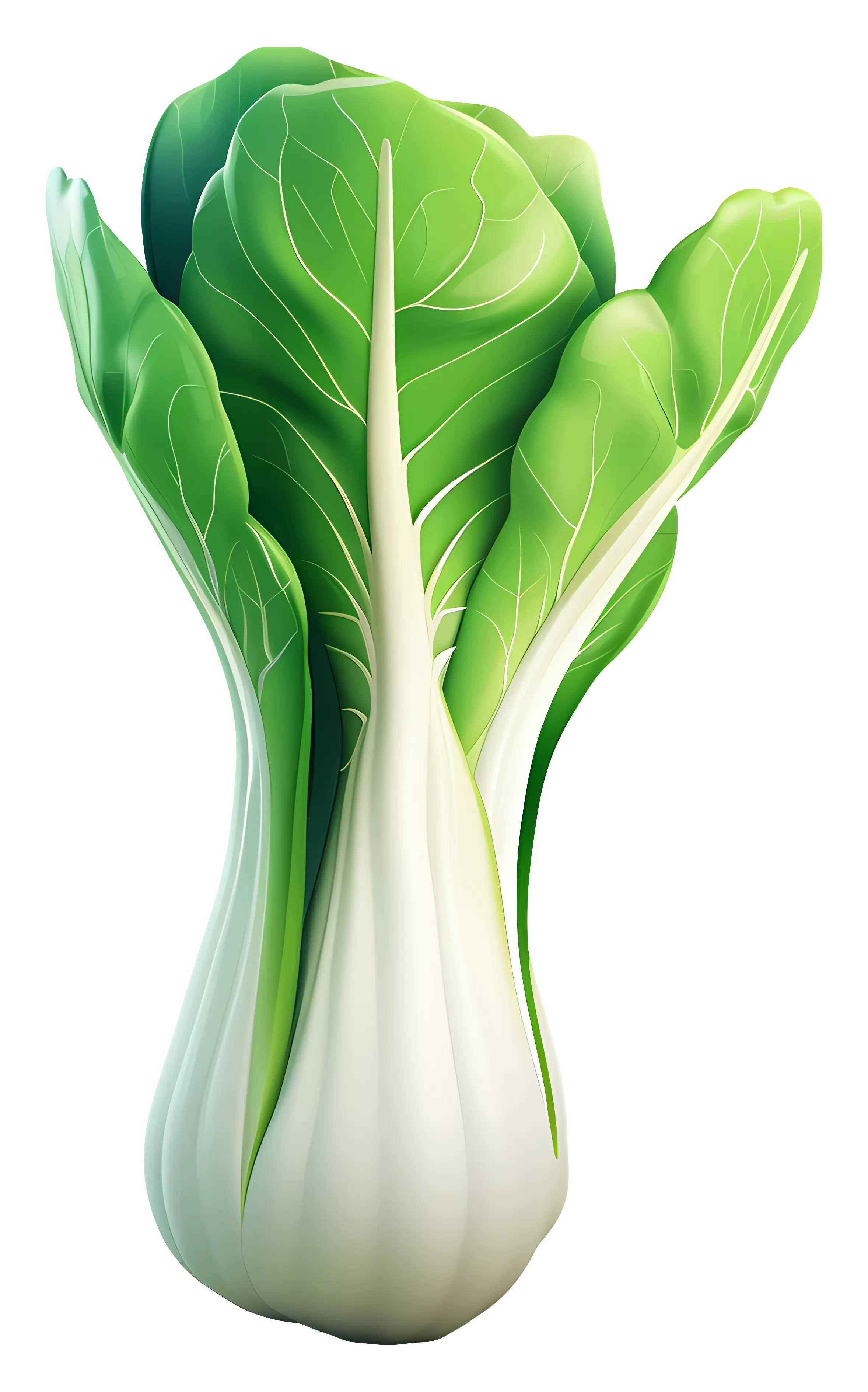 Fresh Bok Choy Illustration