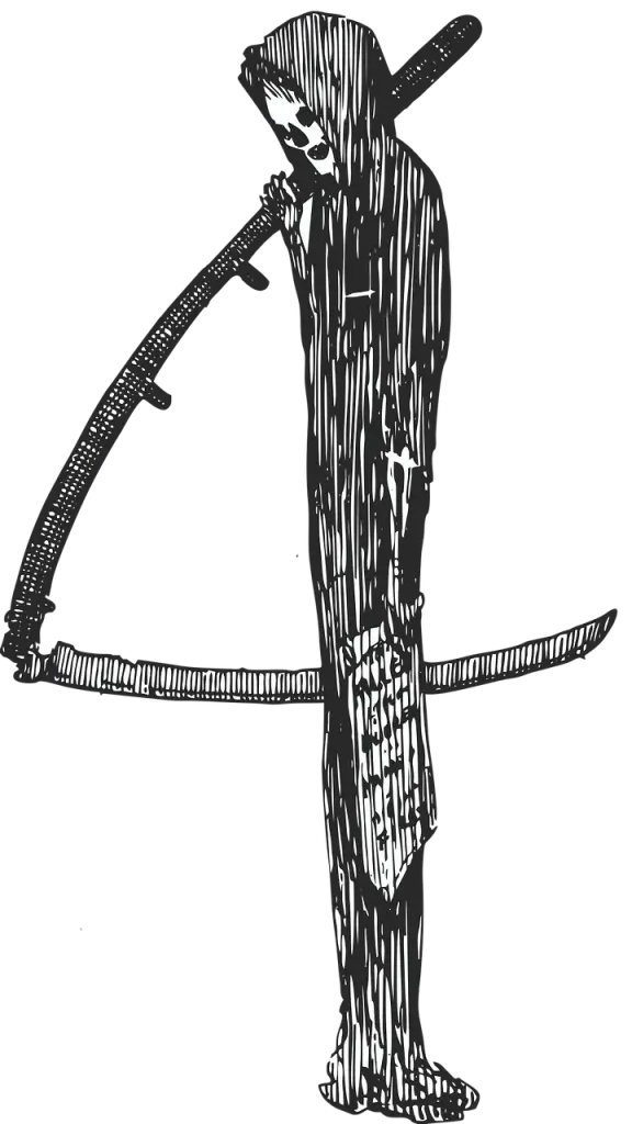 Sketch Illustration of the Grim Reaper