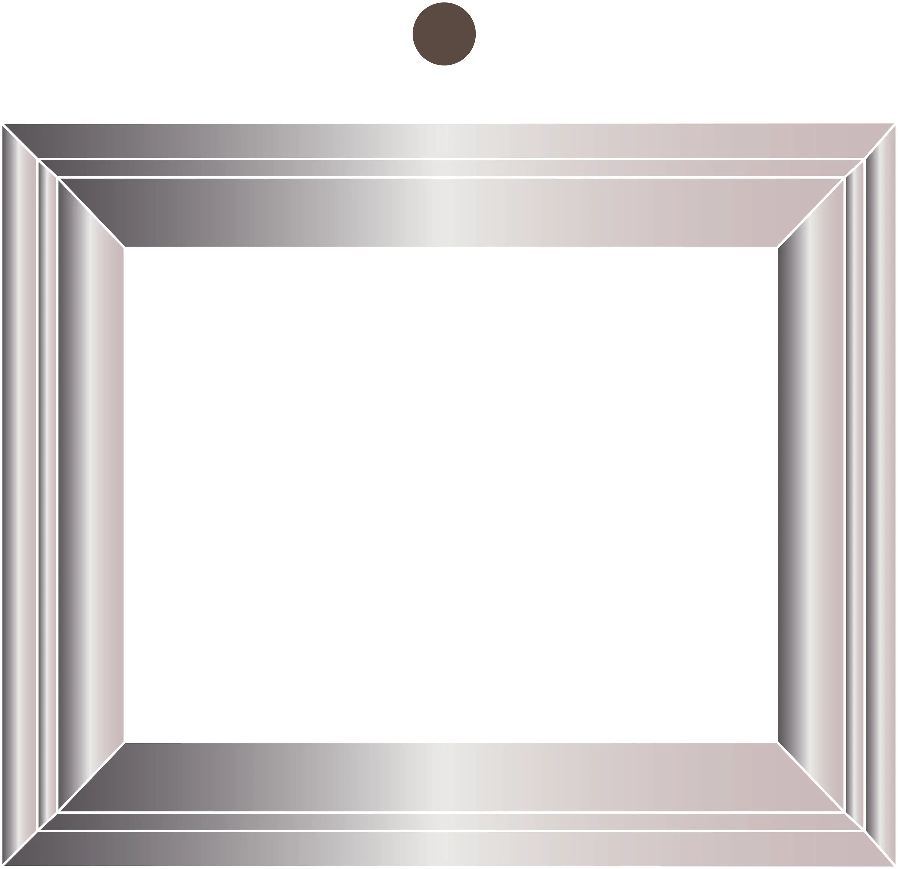Silver Rectangular Frame Illustration