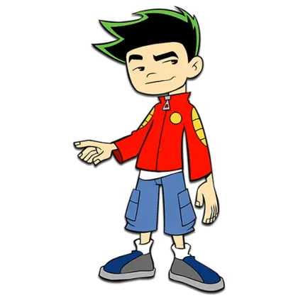 Cool Cartoon Boy in Red Jacket