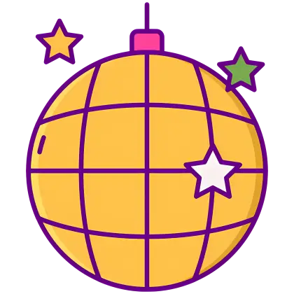 Disco Ball with Stars