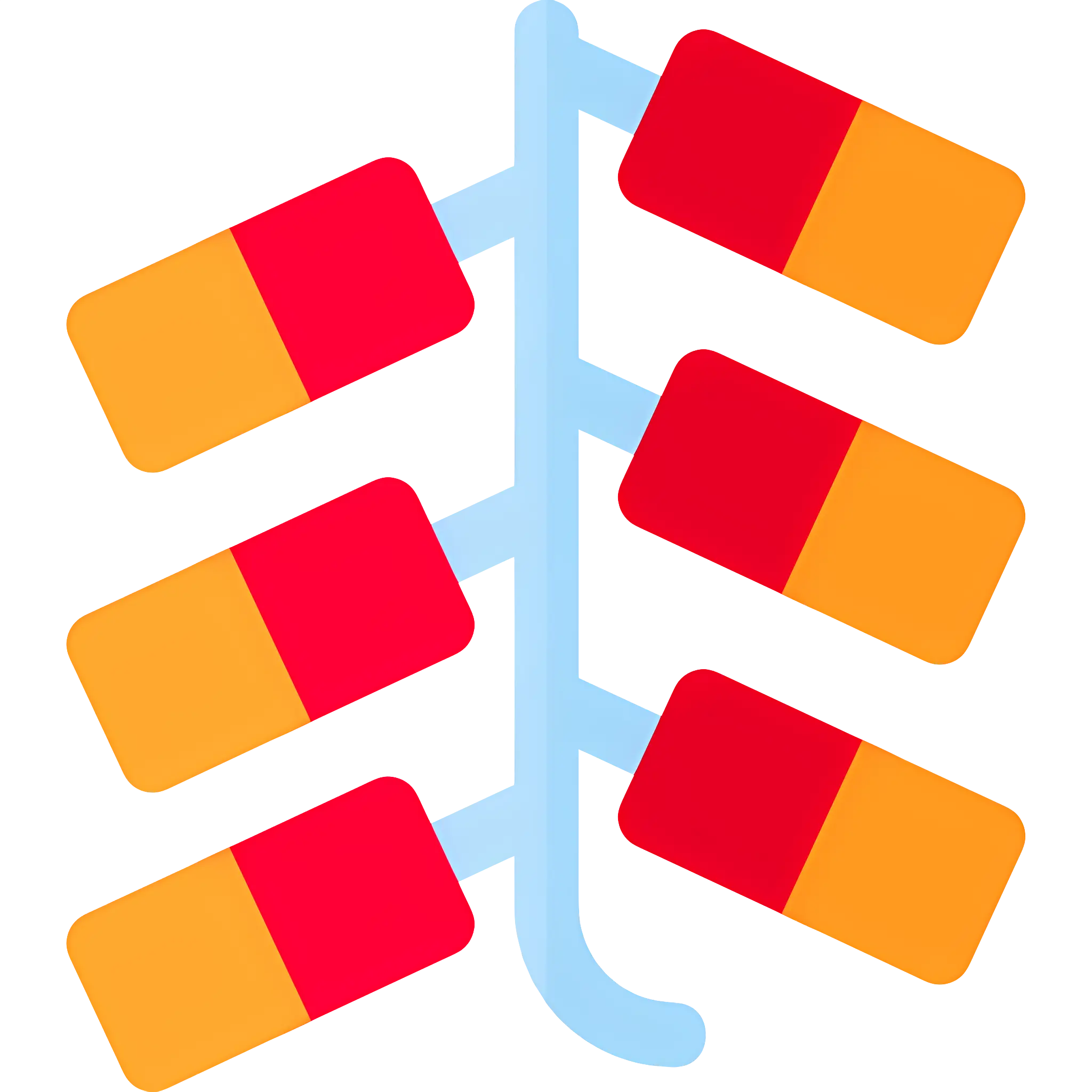 Red and Orange Firecrackers for Festive Celebrations