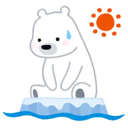 Polar Bear on Melting Iceberg