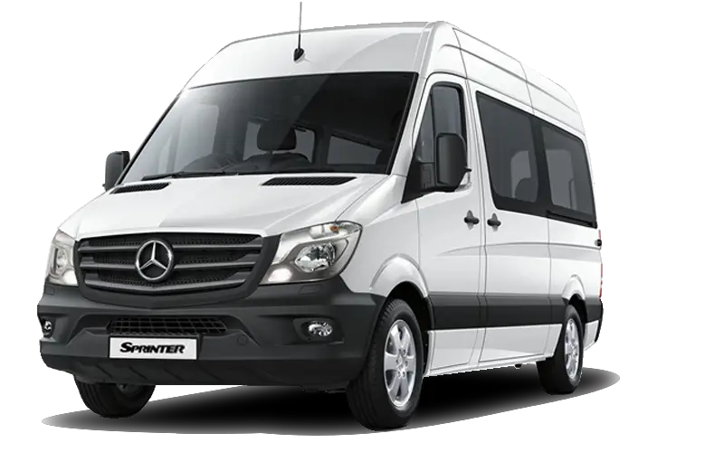 White Mercedes Sprinter Van for Business Use