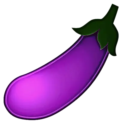 Purple Eggplant Icon Design