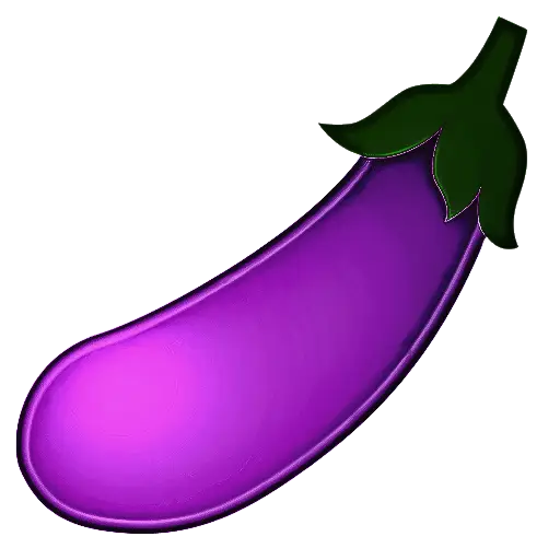 Purple Eggplant Icon Design