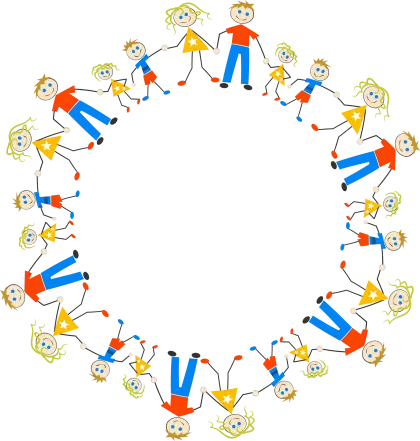 Circle of Stick Figures