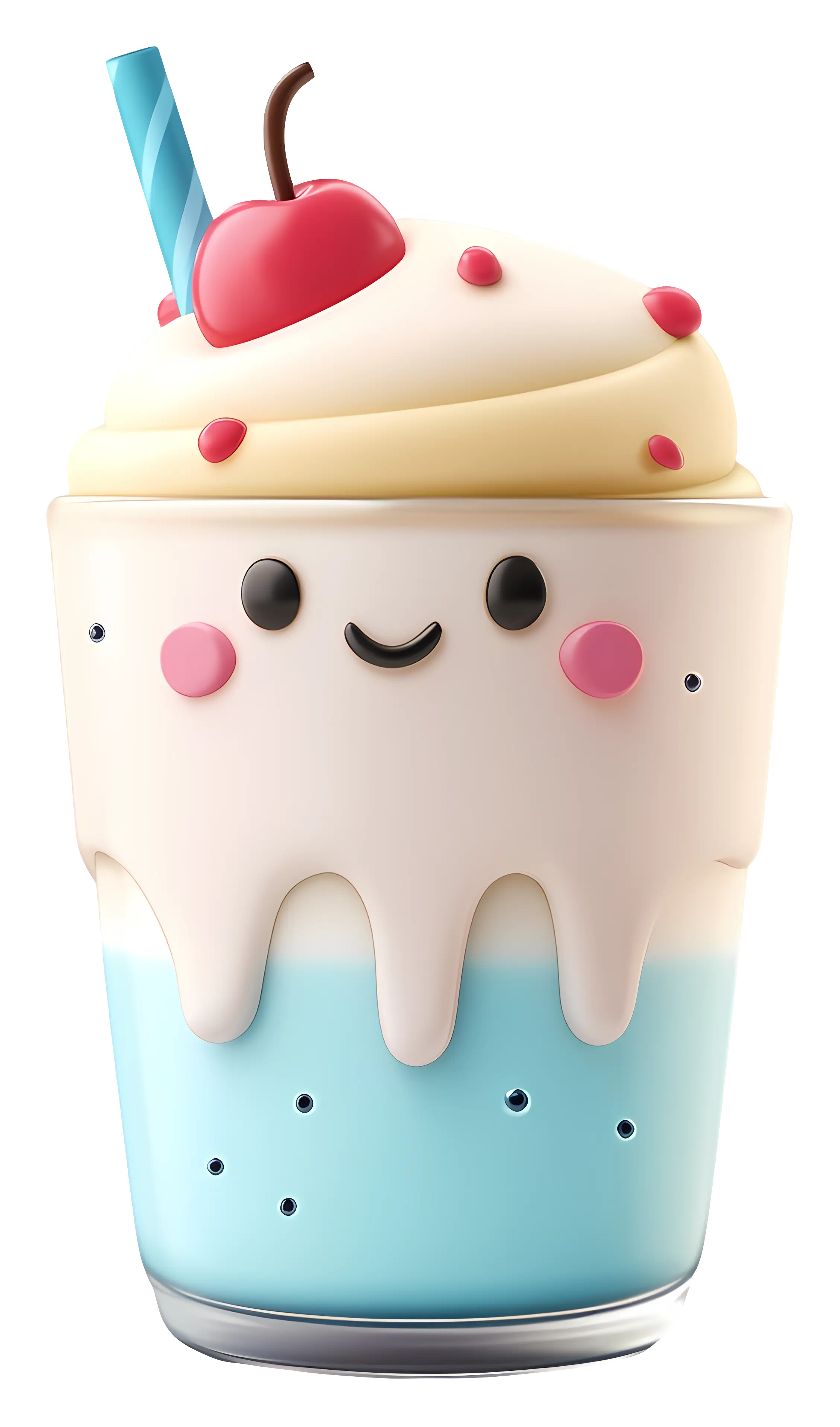 Playful Cartoon Milkshake