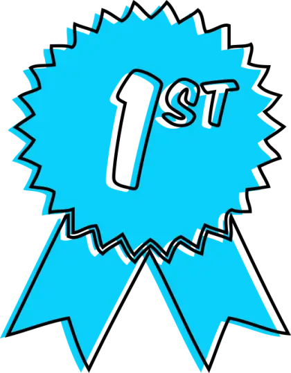 Blue First Place Ribbon
