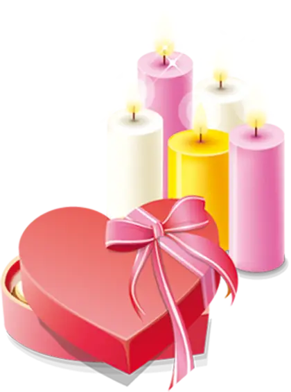 Heart Box with Candles