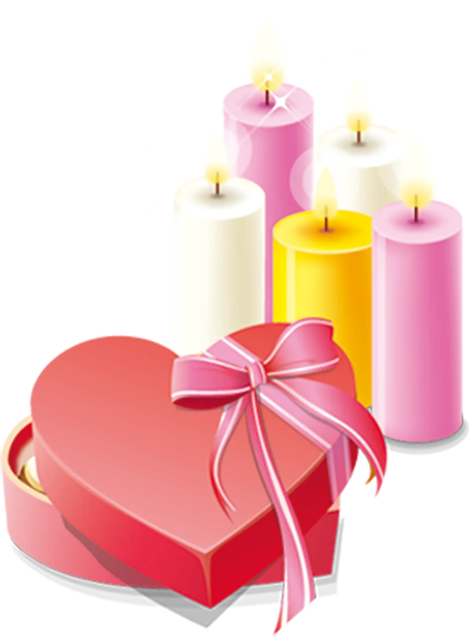 Heart Box with Candles