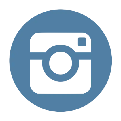 Stylized Instagram Icon in Blue
