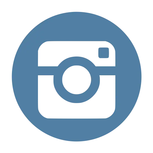 Stylized Instagram Icon in Blue