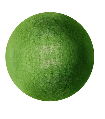 Green Ball with Grass Texture