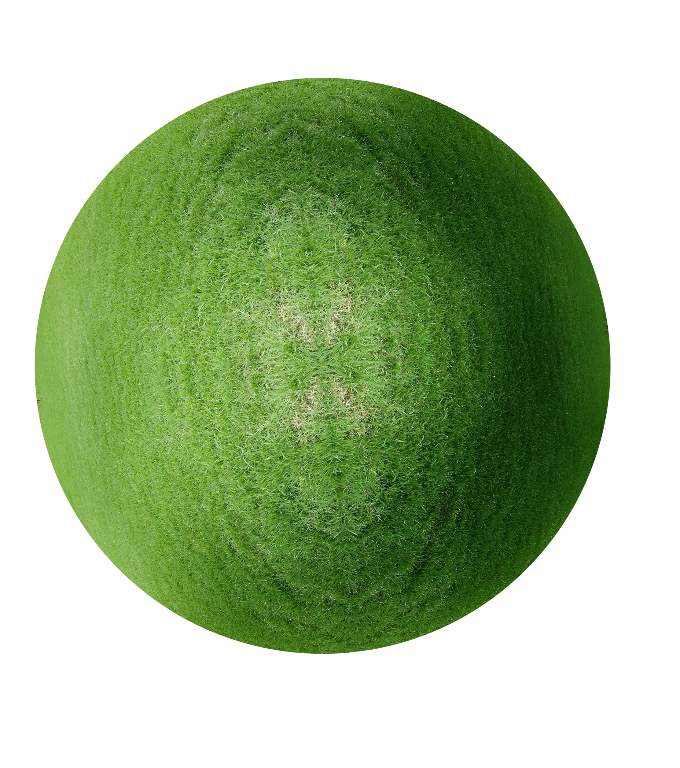 Green Ball with Grass Texture