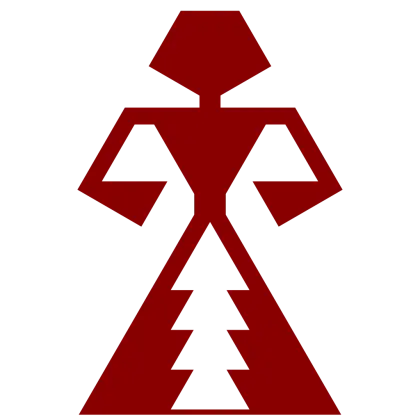 Red Geometric Figure Design