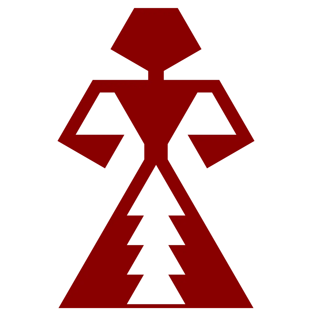 Red Geometric Figure Design