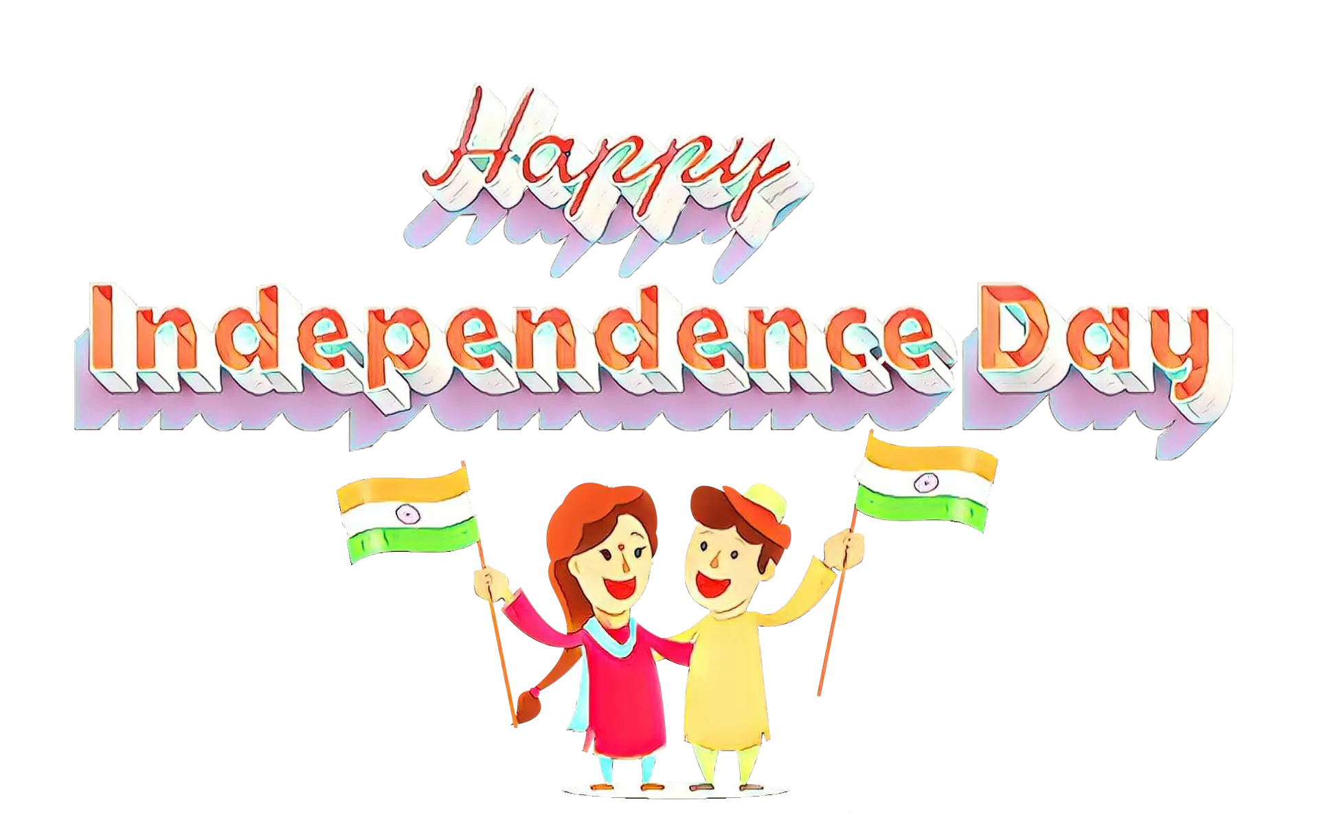 Children Celebrating Independence Day