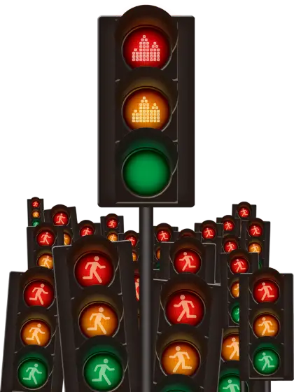 Collection of Urban Traffic Lights with Signals