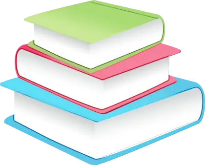 Stack of Colorful Books Illustration