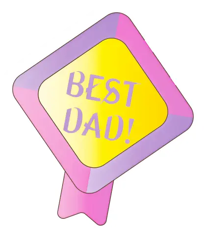 Best Dad Badge Design