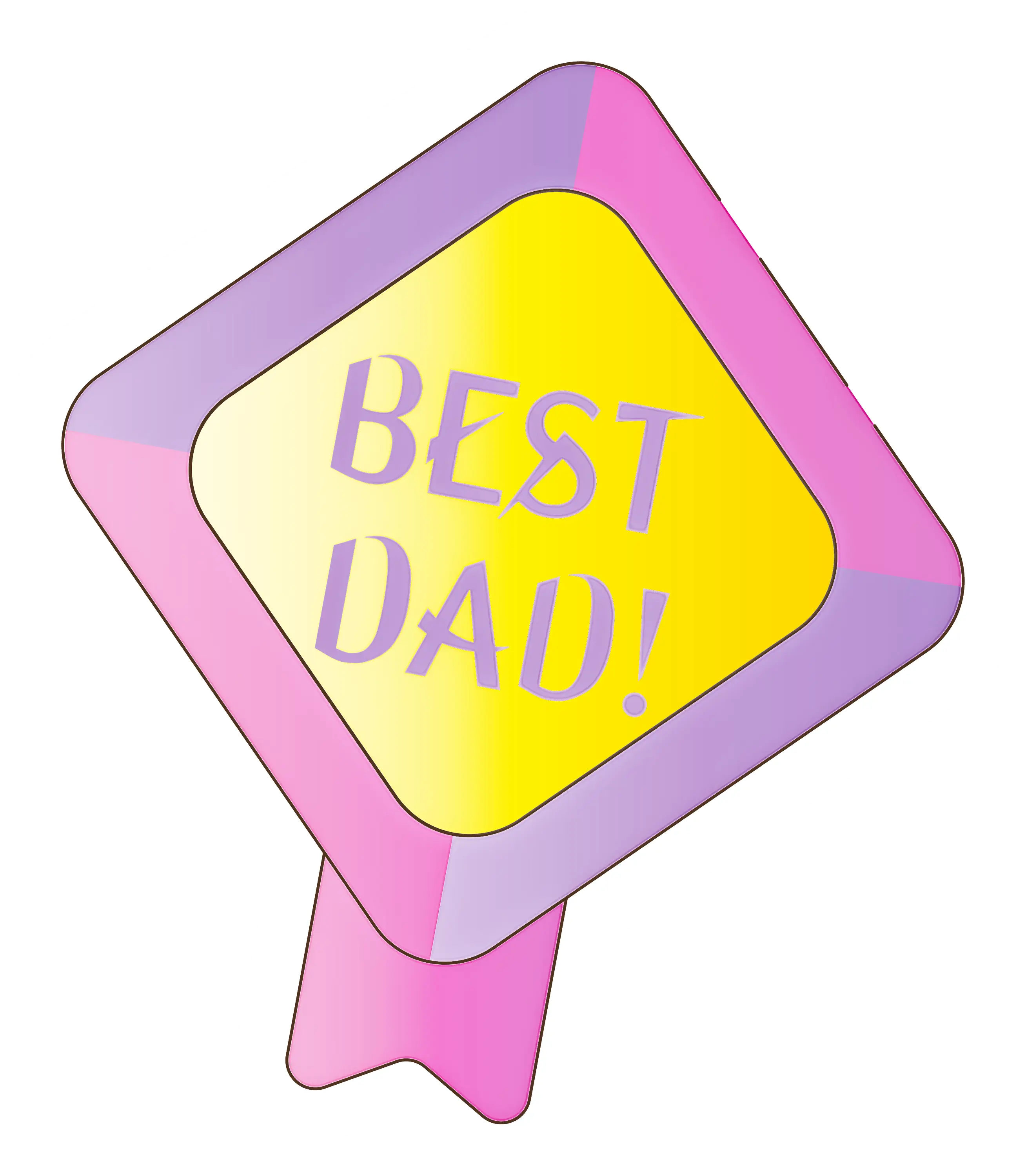 Best Dad Badge Design