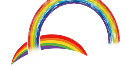Colorful Crossing Rainbows