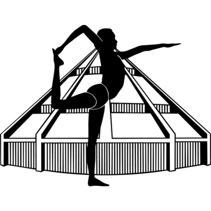 Silhouette of Yoga Pose