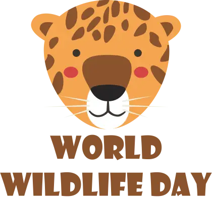 World Wildlife Day Leopard Design Illustration
