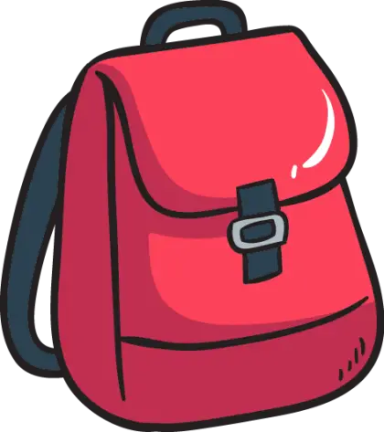 Red Cartoon Backpack