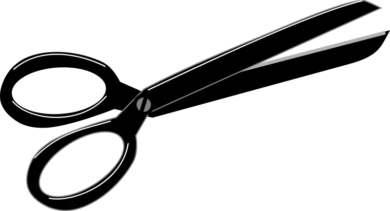 Black Scissors for Cutting Tasks
