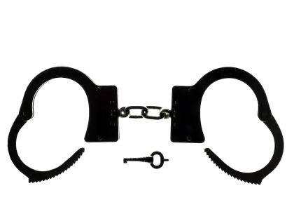Black Handcuffs with Key