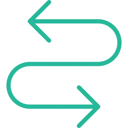 Green Arrows Pointing Left and Right